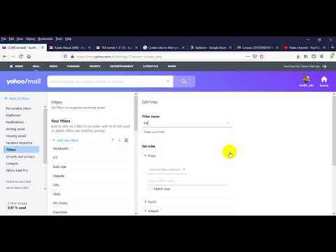 Tutorial buat folder dan filter email di Yahoo Mail