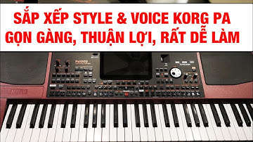 Sắp Xếp Voice & Style theo ý thích - Đặt tên User Voice/ User Style Korg Pa600/Pa700/Pa900/Pa1000