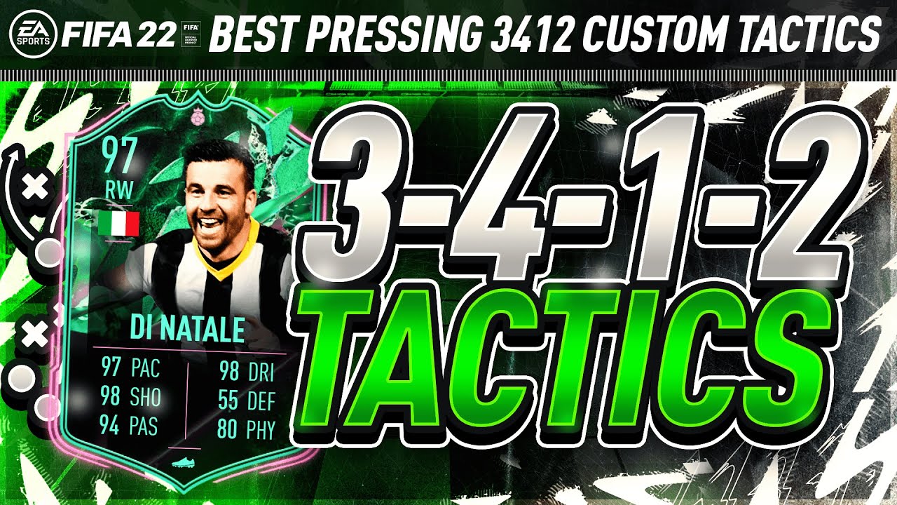 BEST 3412 CUSTOM TACTICS FIFA 22! 3-4-1-2 META TACTICS & INSTRUCTIONS - FIFA 22 ULTIMATE TEAM!