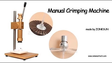 How To Use 13/15/18/20mm Perfume Bottle Capping Machine