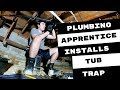 Plumbing Apprentice Tackles First Tub Trap Installation