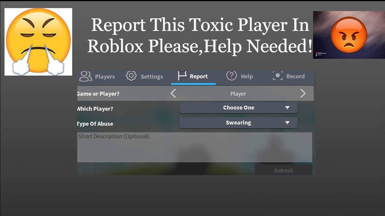 Please Report This Toxic Roblox Player Help Needed Youtube