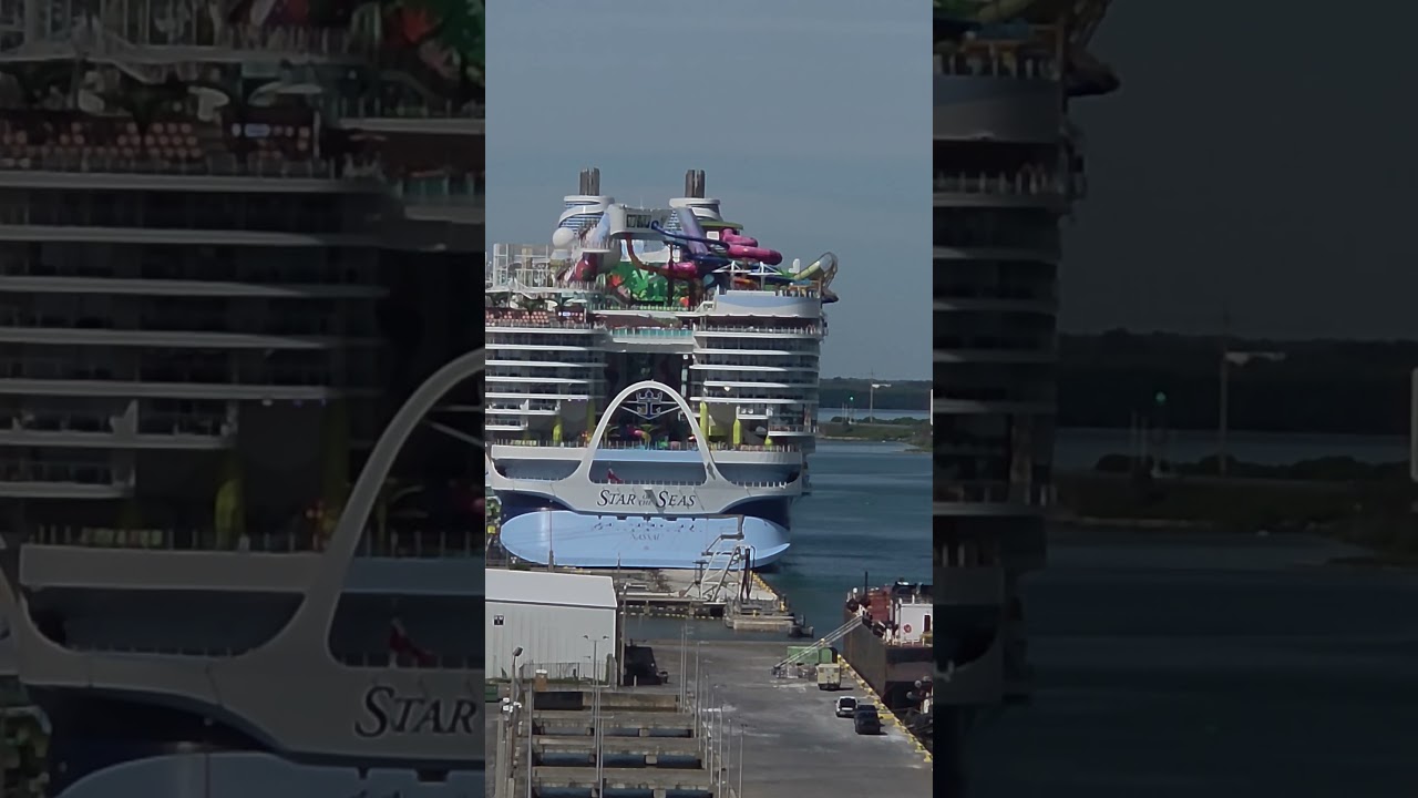 Seeing Royal Caribbean’s Star of the Seas at Port Canaveral! #short #cruise #staroftheseas