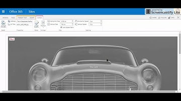 How to insert a picture in Sharepoint.