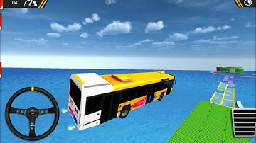Impossible bus driving master android gameplay #5| yellow color bus by wow kidz gameplay