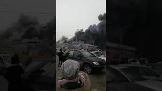 в Бишкеке сгорел ош базар 30.01