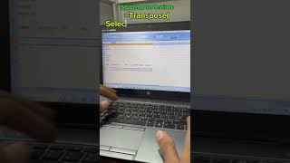 How to convert vertical data to horizontal in excel  🖥️🖥️ | #basiccomputer #msexcel #computer