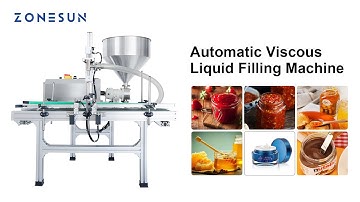 ZONESUN ZS-DTGT900P Automatic Rotor Pump Paste/Viscous Liquid Filling Machine With Hopper