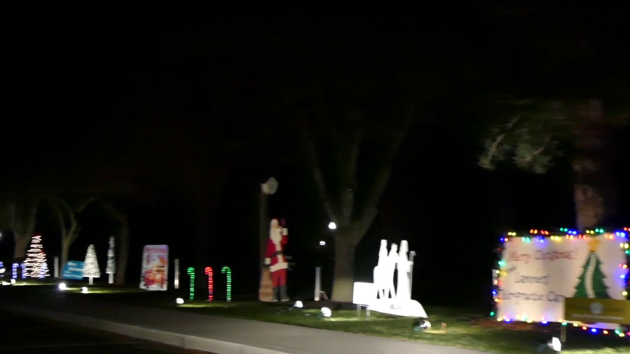 Christmas lighting at Glandorf, Ohio park 12/2/20. YouTube