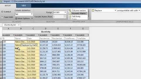 How to Import Data from Text Files Interactively in MATLAB 2014b