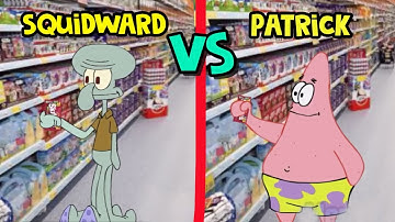 Skittles Meme... Squidward VS Patrick