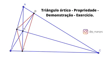 O que é um triângulo Órtico?