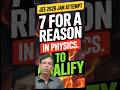 7 FOR A REASON JEE MAINS. #shortvideo #youtubeshorts #youtube #jee #physics  #physicswallah