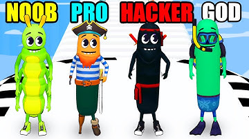 NOOB vs PRO vs HACKER vs GOD Wacky Run