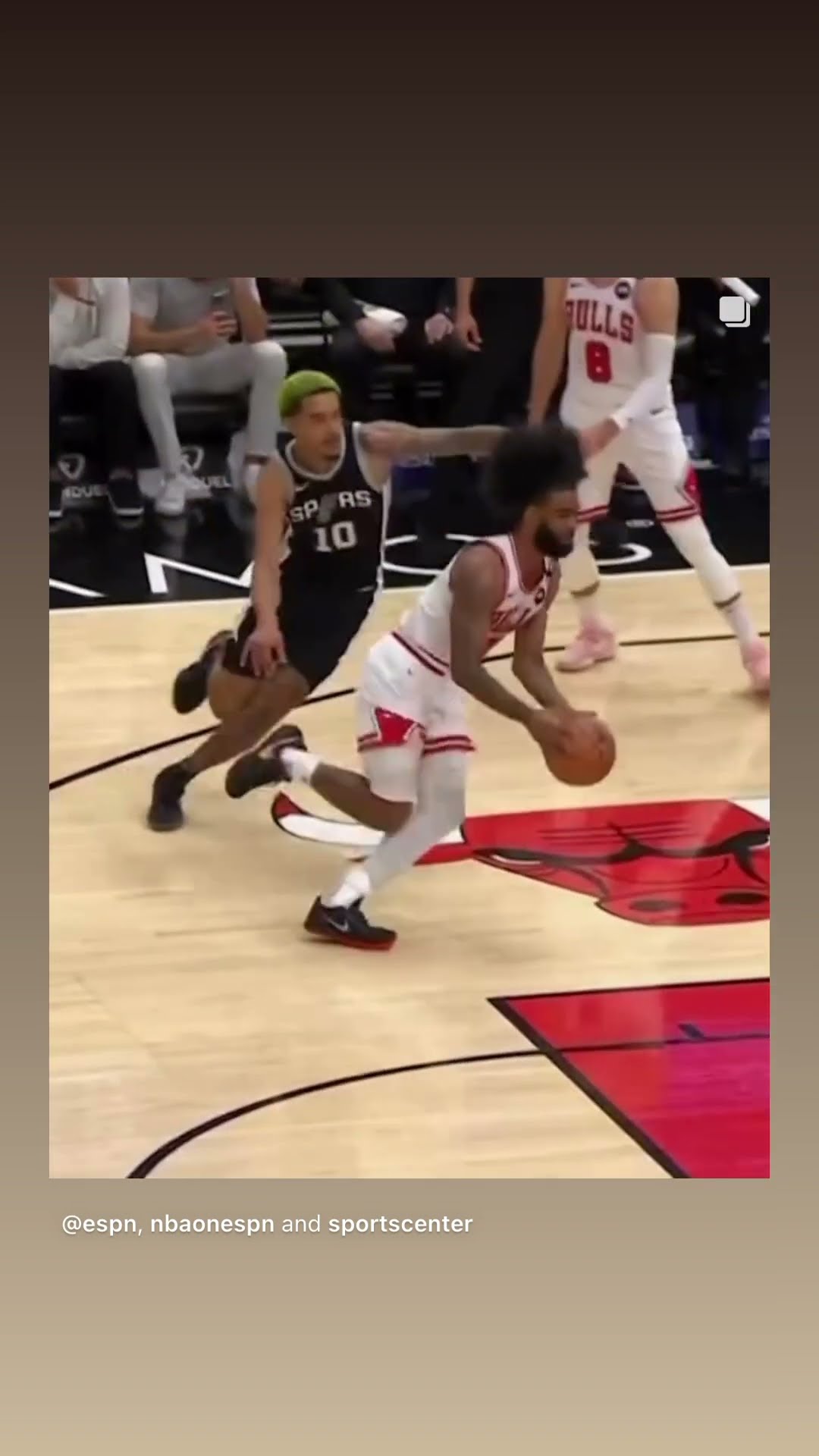 Slow Motion Dunk #hoodnews #cobywhite #chicagobulls #victorwembanyama #NBA #basketball #shortvideo
