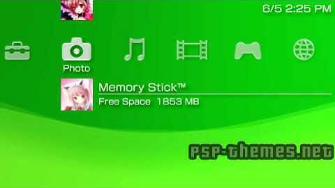 PSP Theme Kawaii Neko Girls Theme PSP-Themes.NET