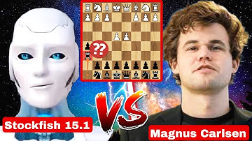 Stockfish 15.1 (4K Elo) Sacrificed Everything against Magnus Carlsen | Stockfish vs Magnus | chess