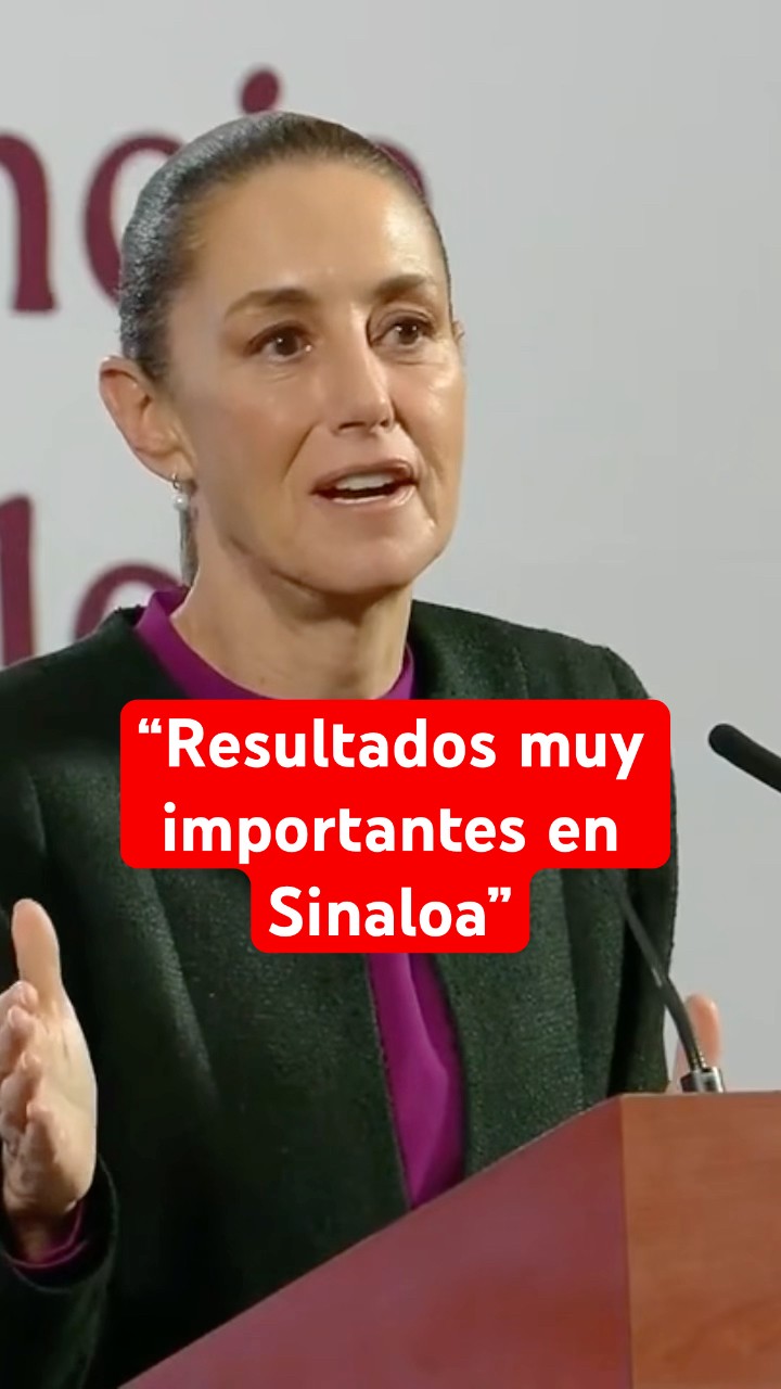 Sheinbaum anuncia avances en seguridad con Harfuch en Sinaloa #shorts