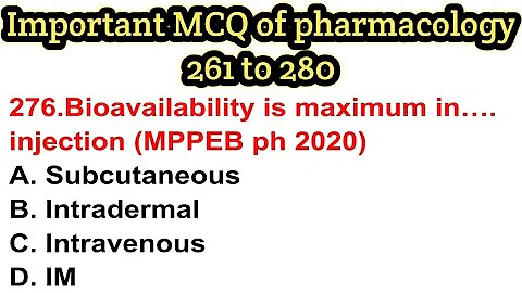 Important MCQ of pharmacology#pharmacistexampreparation#gpat#niper#di#mppeb#hssc#osssc#esic#rrb#dmer