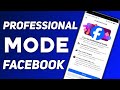 Facebook Account Professional Kaise Banaye | Facebook id Ko Professional Kaise Kare