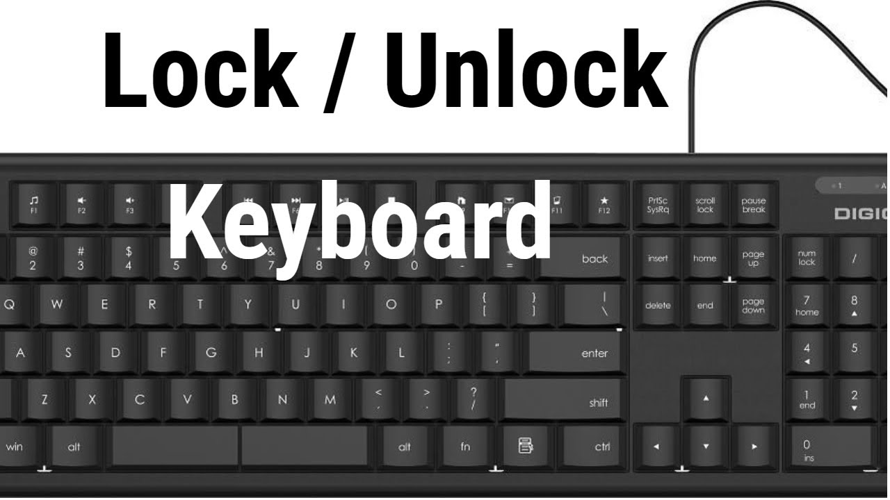 how to unlock computer keyboard