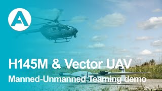 H145M &amp; Vector UAV Manned-Unmanned Teaming demo