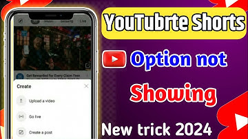 YouTube Shorts upload option not showing 2024||How to enable youtube shorts uploading option
