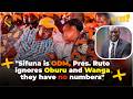 "Sifuna is ODM, Pres. Ruto ignores Oburu and Wanga; they have no numbers."
