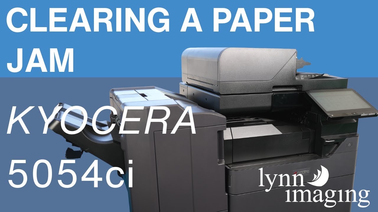 Kyocera TASKalfa 5054ci - Clearing a Paper Jam (How to) - YouTube