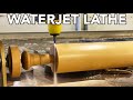 Turning a Waterjet into a Lathe | Woodturning with a Waterjet