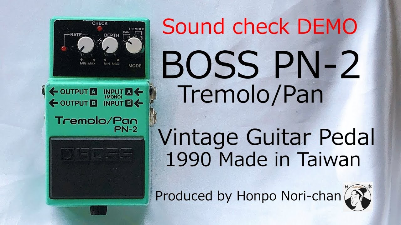 Boss PN-2 - Tremolo Pan - Stereo Demo! - YouTube