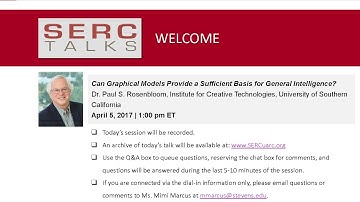 SERC Talks! "Can Graphical Models Provide a Sufficient Basis for General Intelligence?"
