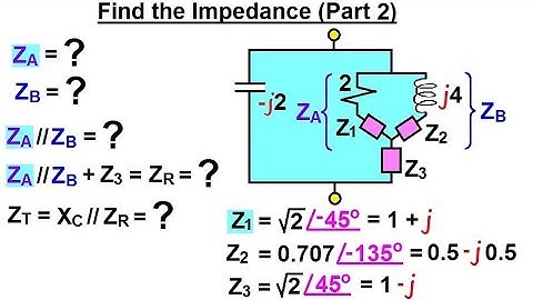 Electrical Engineering: Ch 10 Alternating Voltages & Phasors (79 of 82) Impedance=? (Part 2)
