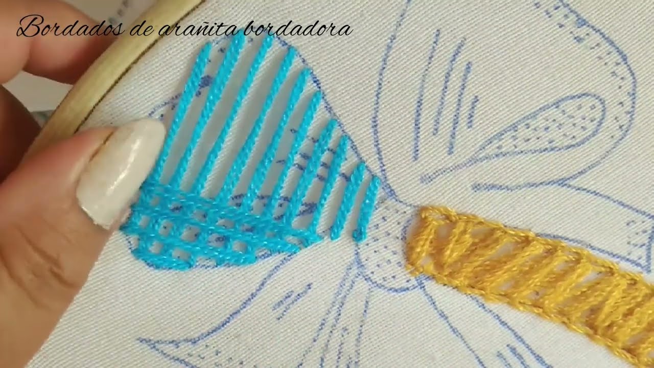 ¡Aprende a BORDAR un moño con PUNTADA NUEVA!¡ Yo te enseño! Bordados de arañita bordadora