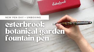 I got a new fountain pen! 🖋️ Esterbrook Botanical Garden Estie | Unboxing & Comparisons