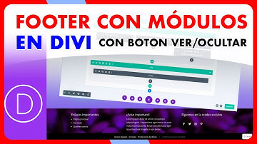 Cómo crear un FOOTER con módulos con el nuevo «Generador de Temas» de DIVI 4