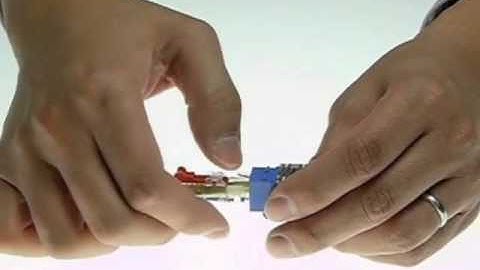 NTW Lockable RJ45 Patch Cable - Orange Hand Removable Key Insert