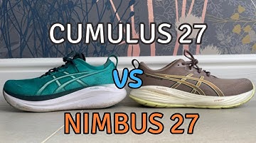 ASICS Nimbus 27 vs Cumulus 27