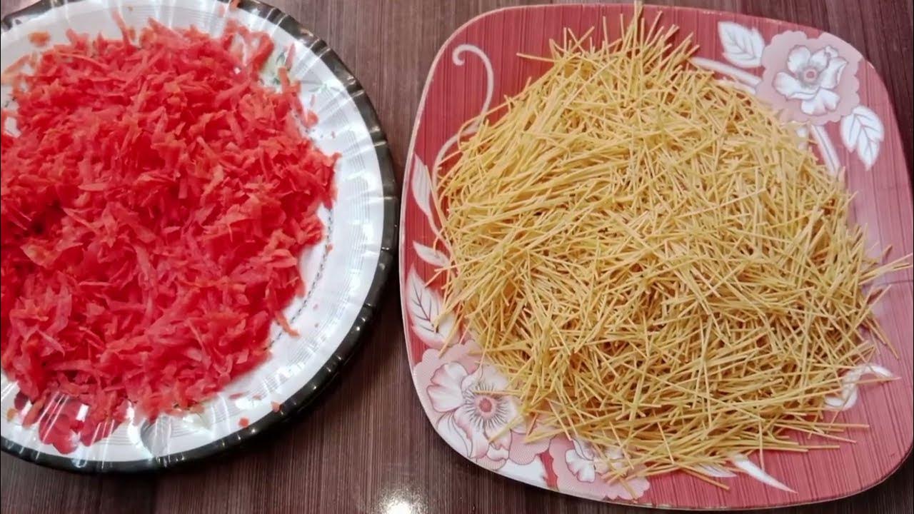 Carrot and Vermicelli recipe If you have two carrot and Vermicelli