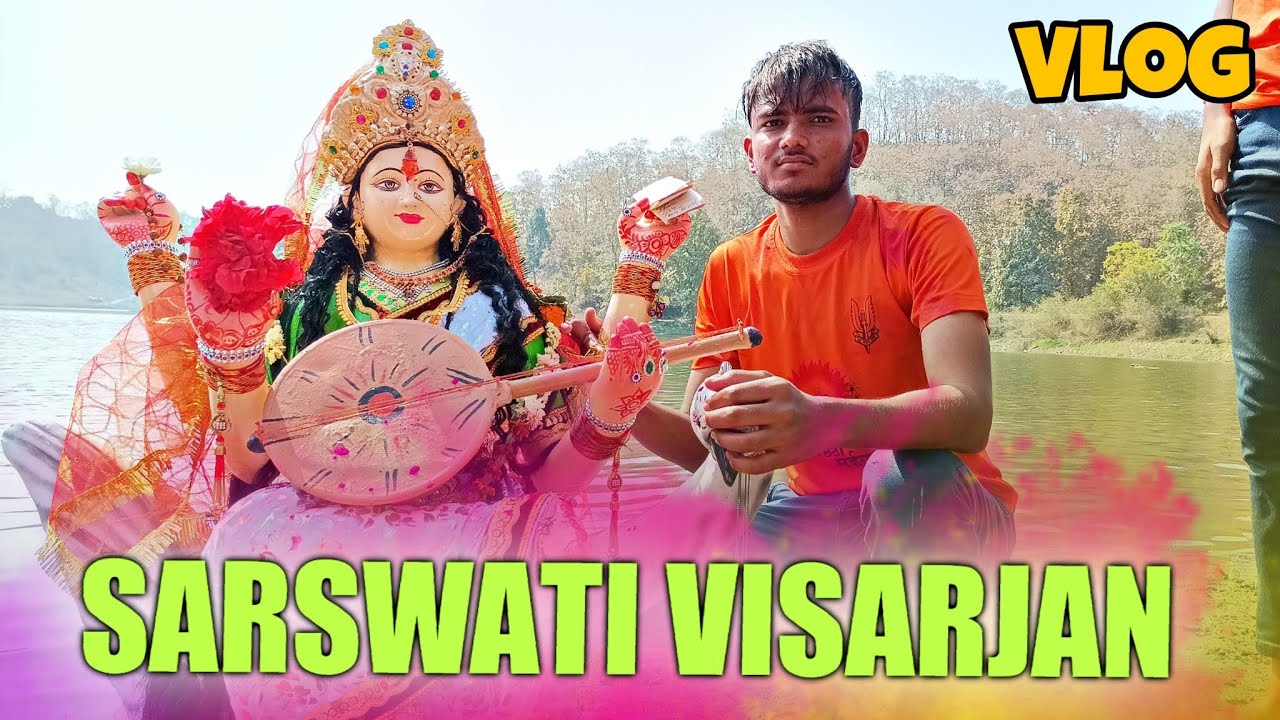 Sarswati visarjan | सरस्वती विसर्जन And masti with Friends | New vlog