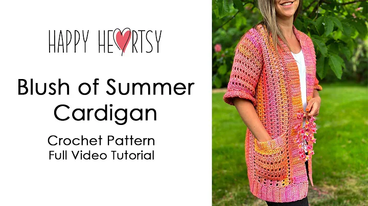 Blush of Summer Crochet Cardigan Pattern