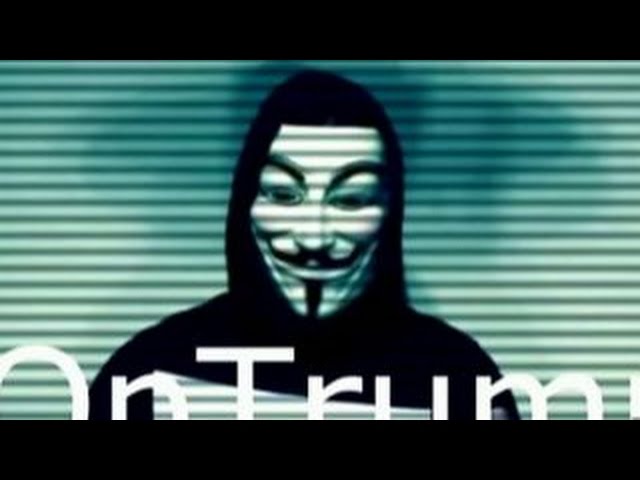 Trump hacked by Anonymous class=