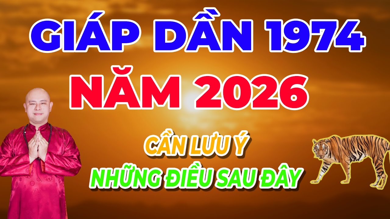 Tử Vi Tuổi Giáp Dần 1974 Năm 2026 – Thời Vận Lên Xuống, Có Việc Cần Hết Sức Thận Trọng