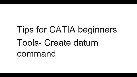 CREATE DATUM|| ELEMENT WITHOUT REFERENCE