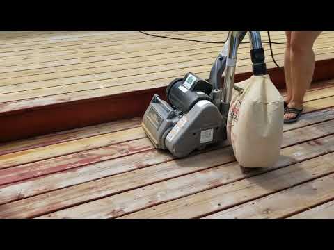 Fg Floortec Terrassen Blitz Deck Sander Youtube