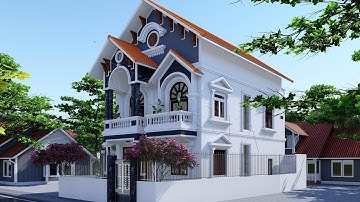 Mẫu Biệt Thự 2 Tầng Mái Thái Đẹp Tại Thuận Thành Bắc Ninh