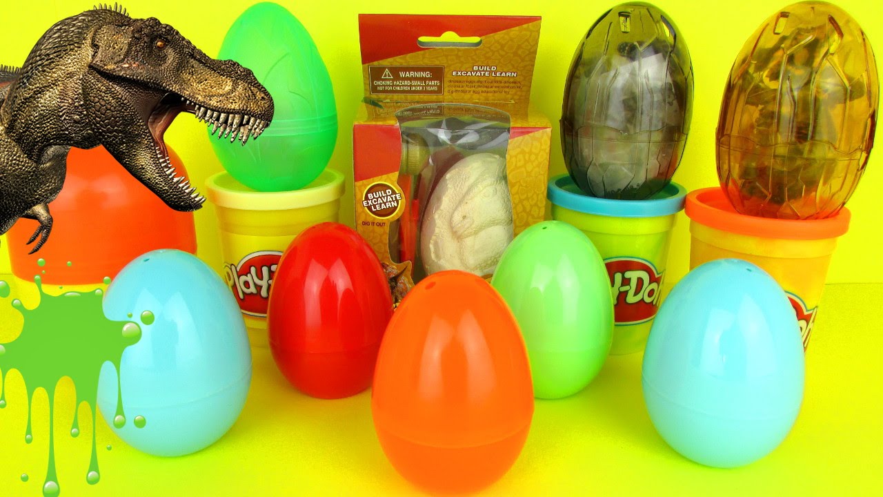 dinosaur egg slime toy