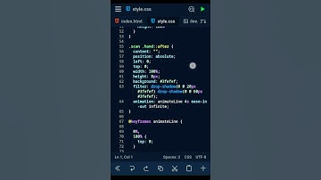 hand print scanner animation effects CSS #viral #shortsvideoviral #scanner #finger#cssanimation