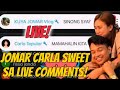 JOMAR AT CARLA SWEET SA LIVE COMMENT SECTION KAGABI! JOMCAR ABANGAN SA HOUSE BLESSING! #kalingaprab