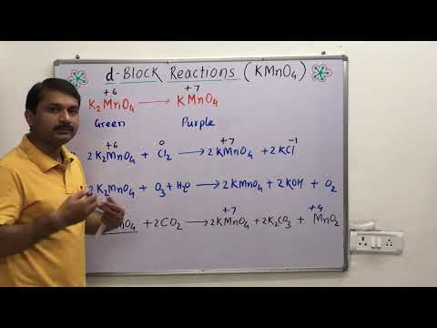 8.16-Potassium permanganate (KMnO4), preparation and chemical properties